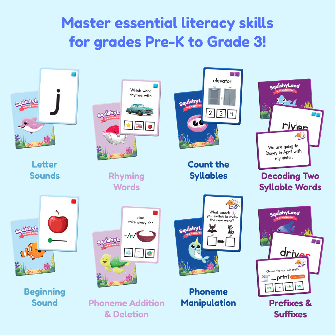 Squishyland Early Literacy Game