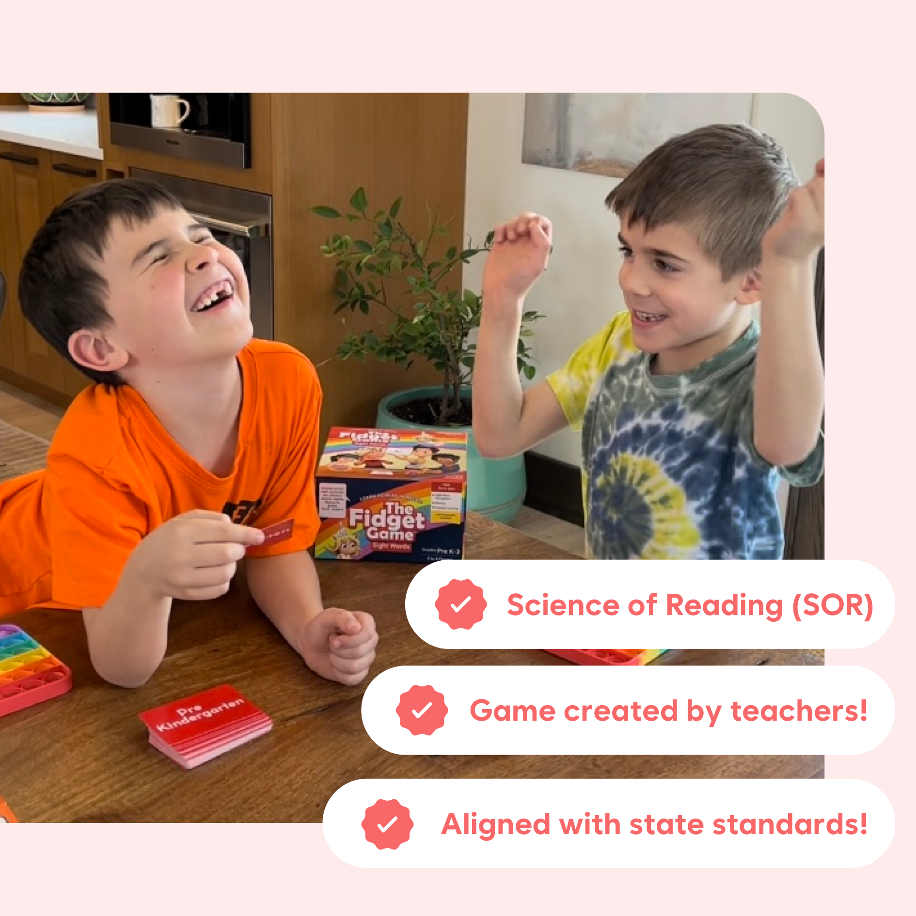 Kindergarten Learning Bundle contents and game materials