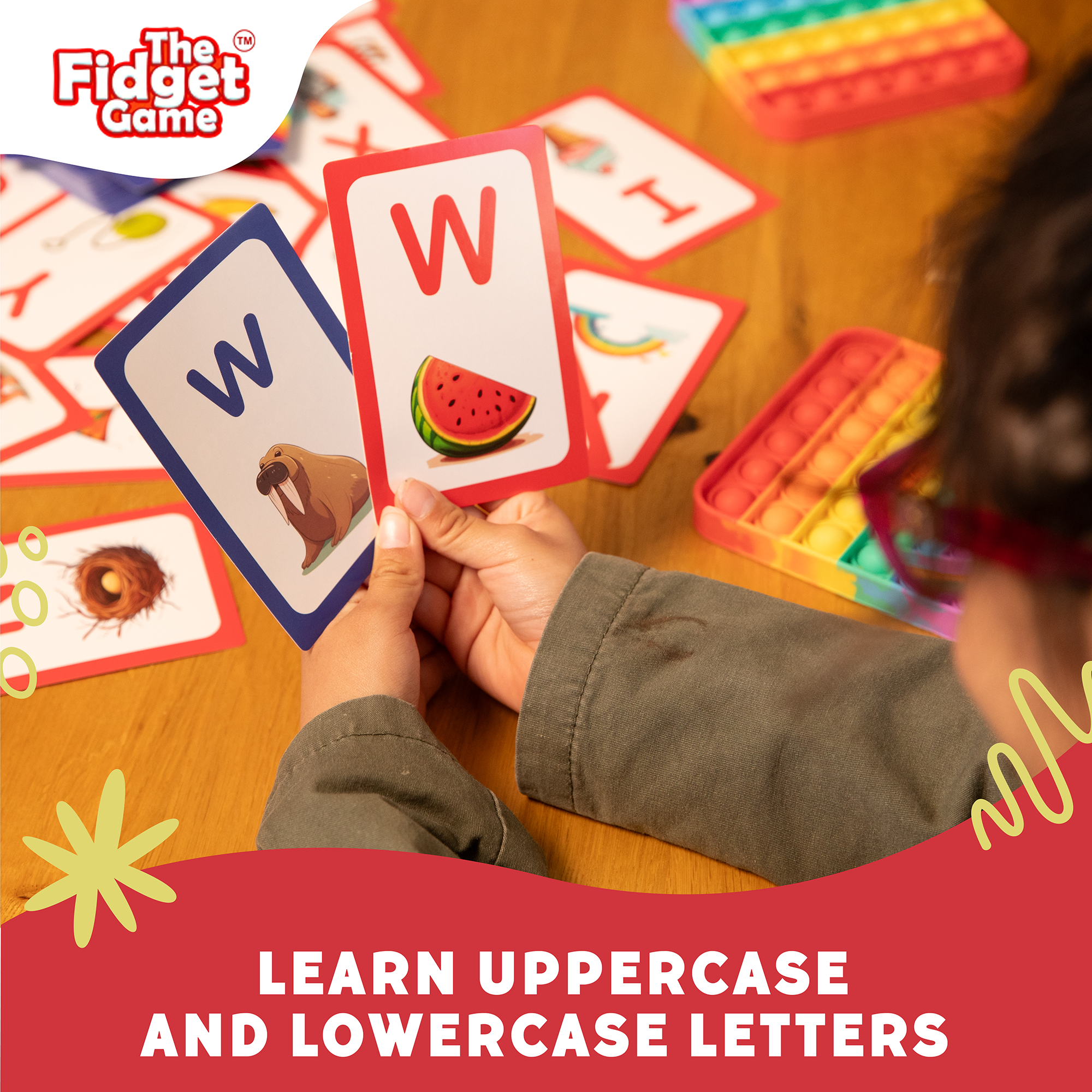 Uppercase & Lowercase Letter Learning Card Pack