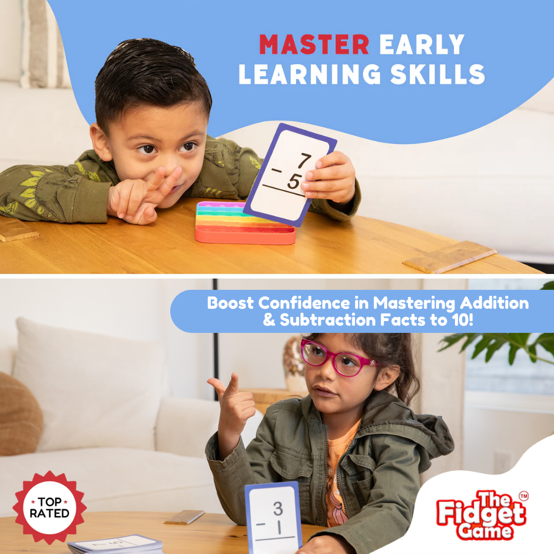 Addition and subtraction practice card details