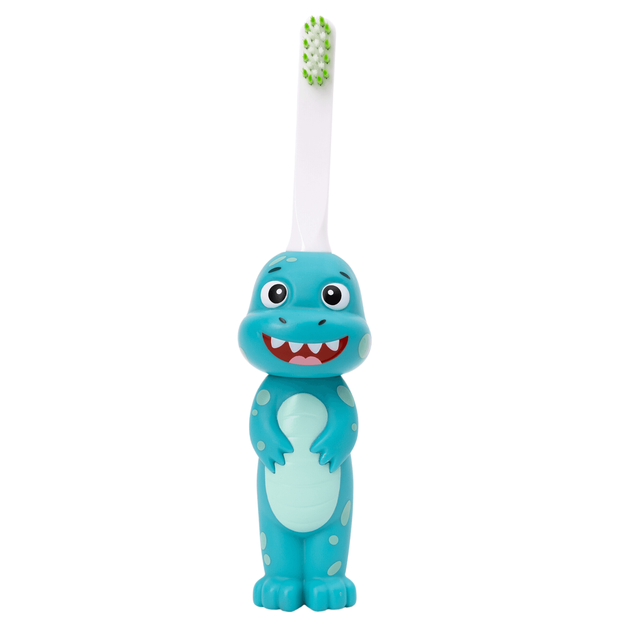 Brushy dinosaur toothbrush and replacement brush head