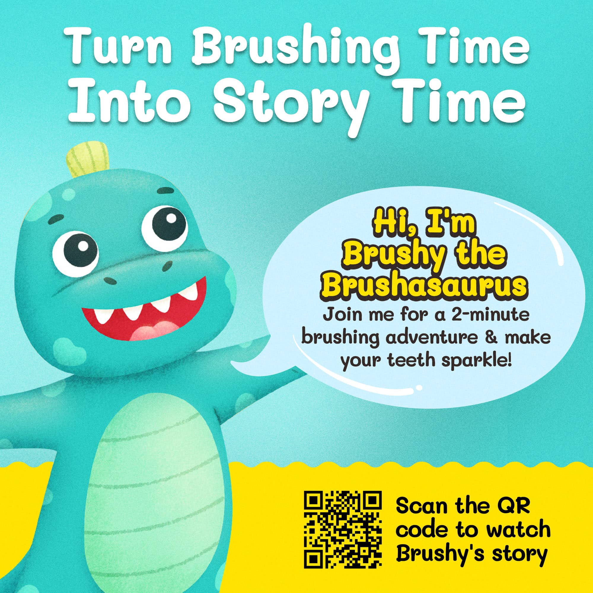 Brushy dinosaur toothbrush product details