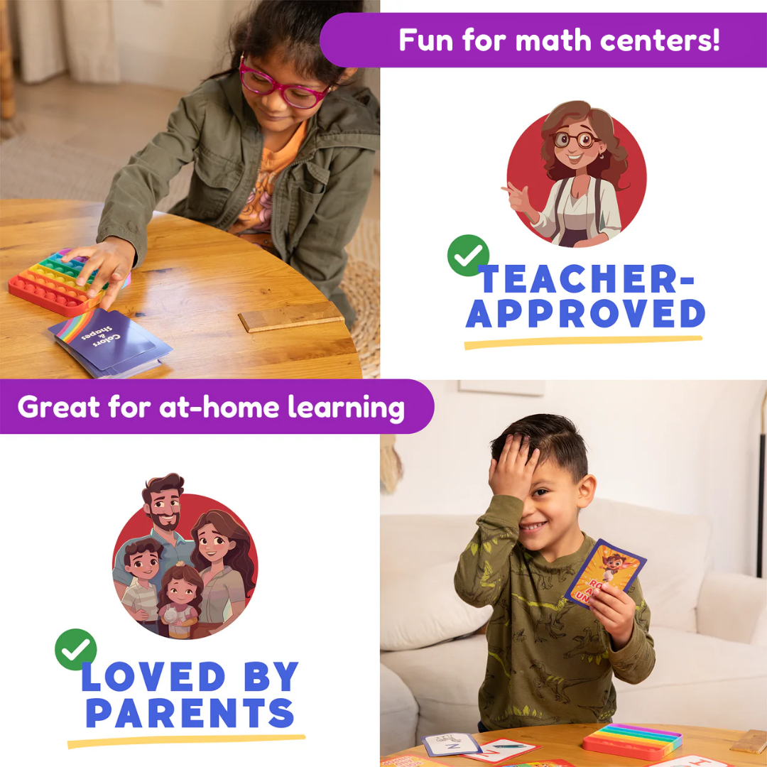 Shapes and Colors Card Pack game activity view