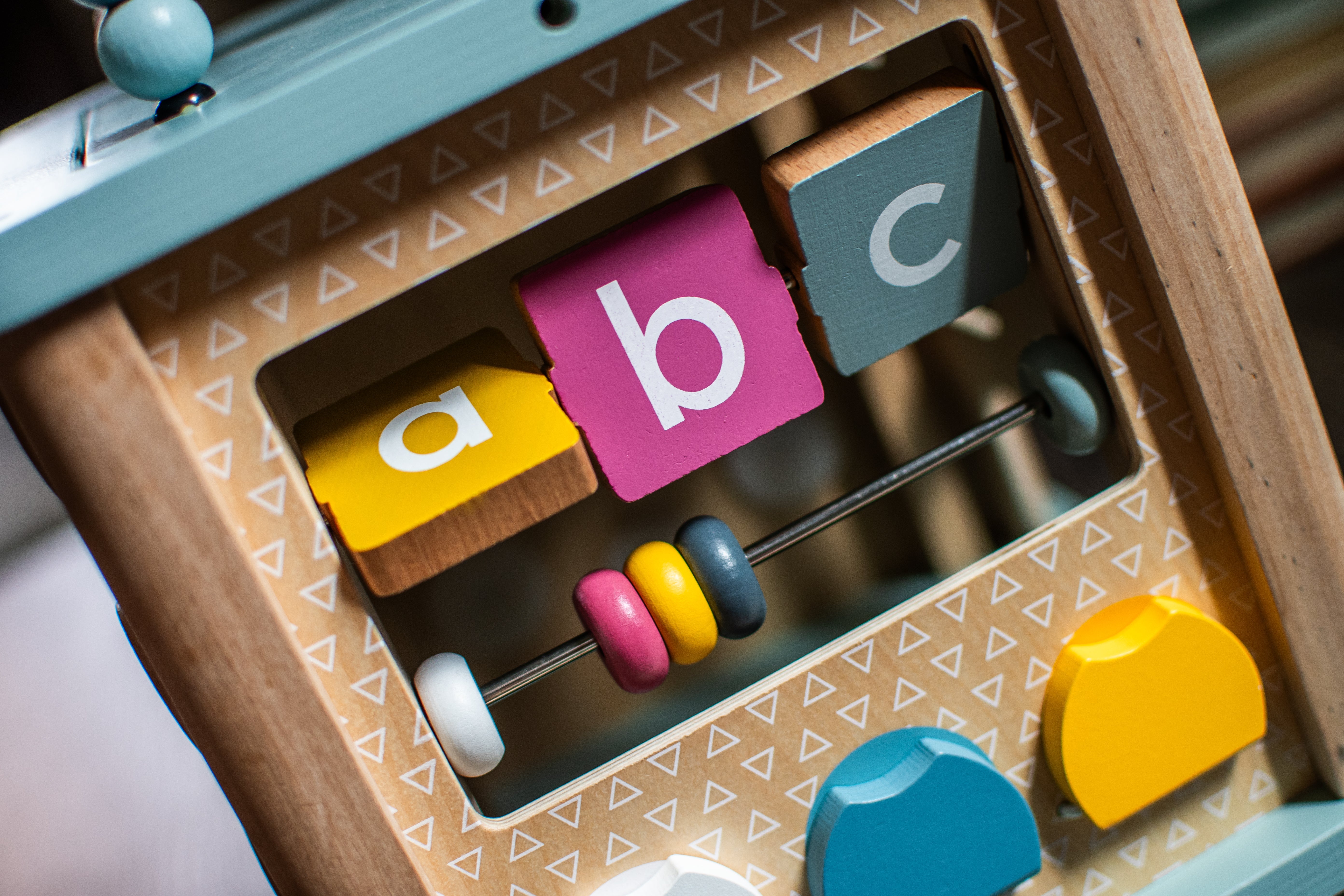 Toddler Activity Cube with Shapes, Gears & Sliders