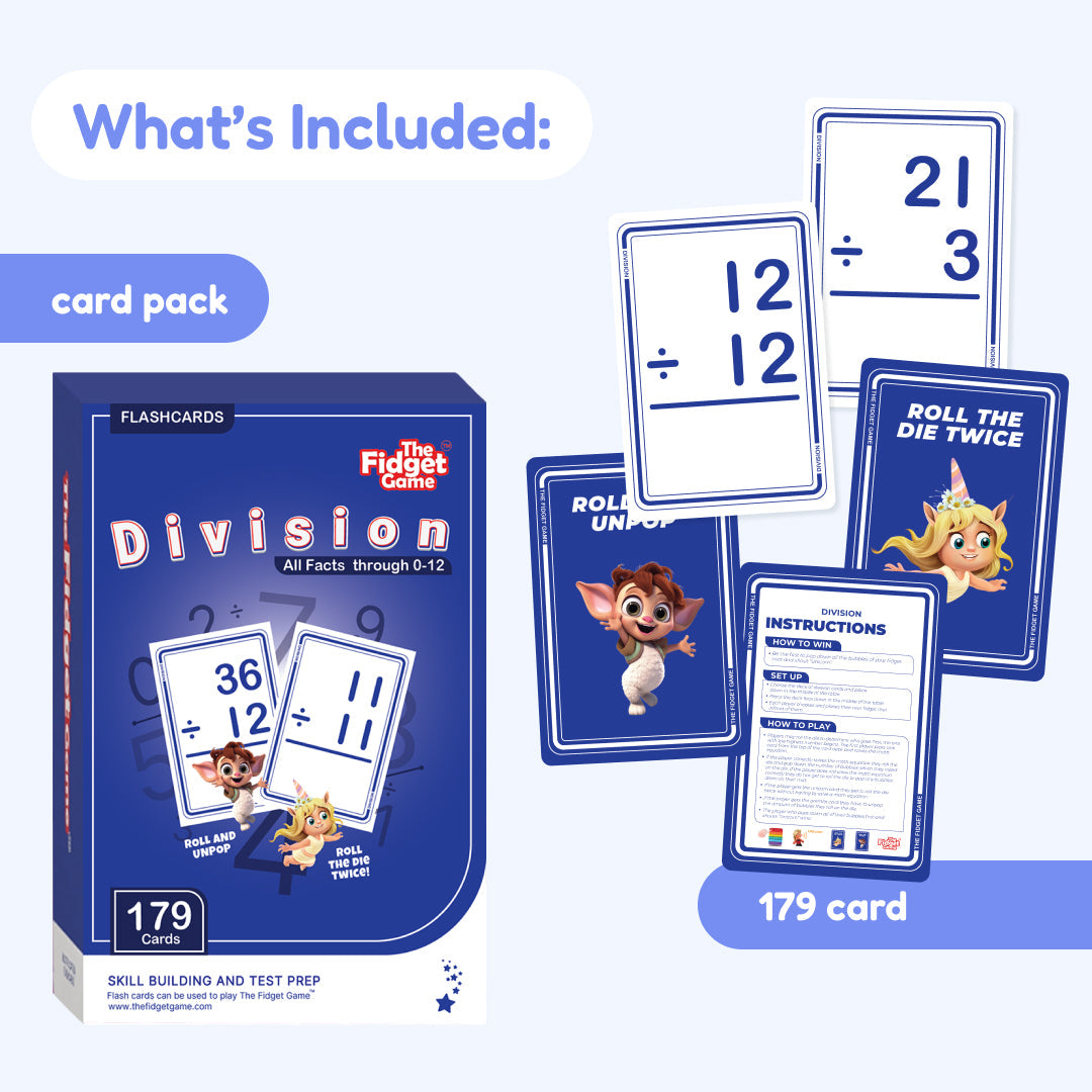 Division Facts Card Pack learning activity overview