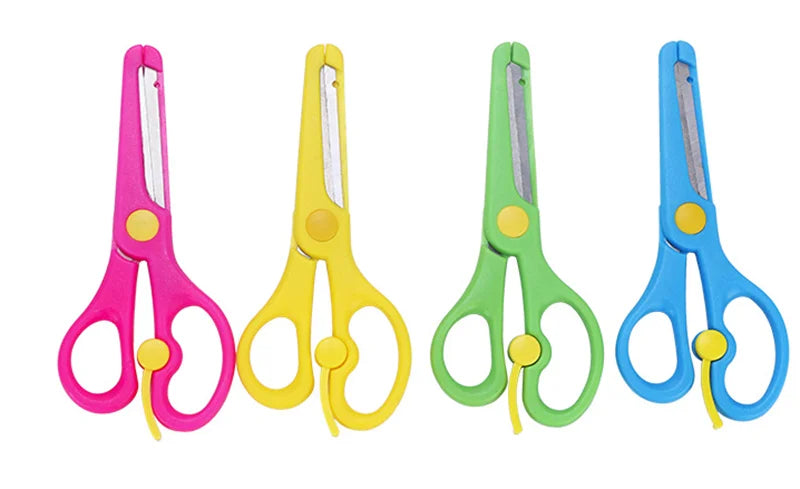 1PCS Mini Scissors Kawaii Stationery Crafts Kids DIY Plastic Scissors Student Child Craft Supplies Cute Kindergarten Supplies