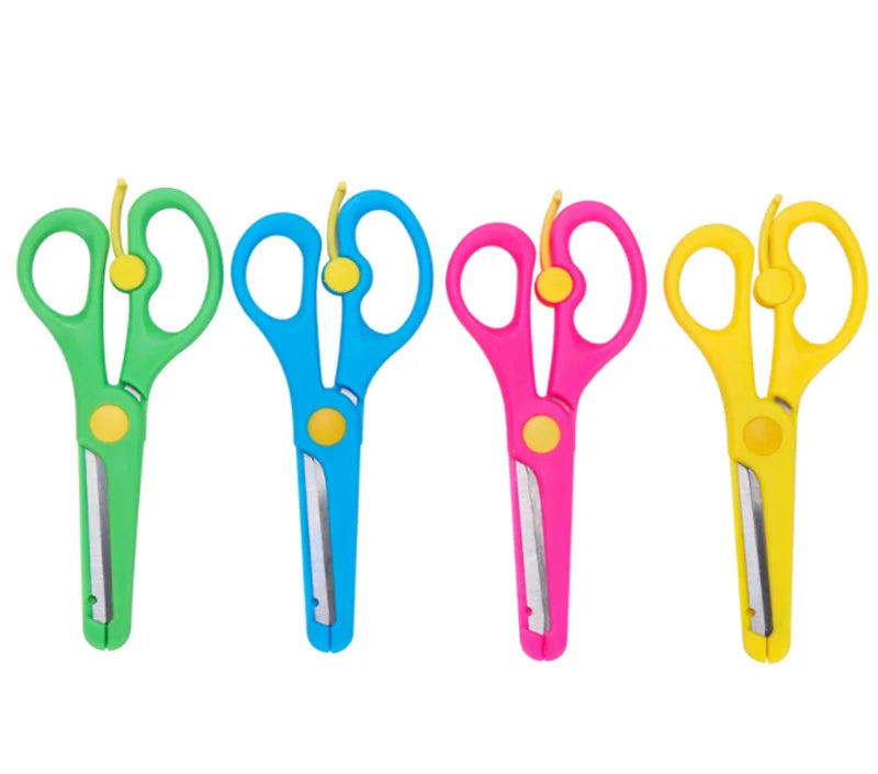 1PCS Mini Scissors Kawaii Stationery Crafts Kids DIY Plastic Scissors Student Child Craft Supplies Cute Kindergarten Supplies