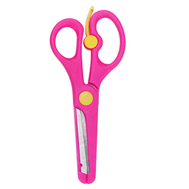 1PCS Mini Scissors Kawaii Stationery Crafts Kids DIY Plastic Scissors Student Child Craft Supplies Cute Kindergarten Supplies