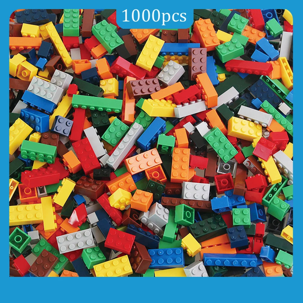 1000 DIY creative building blocks bulk set Urban Classic building blocks Assembled birthday gift children's educational toys