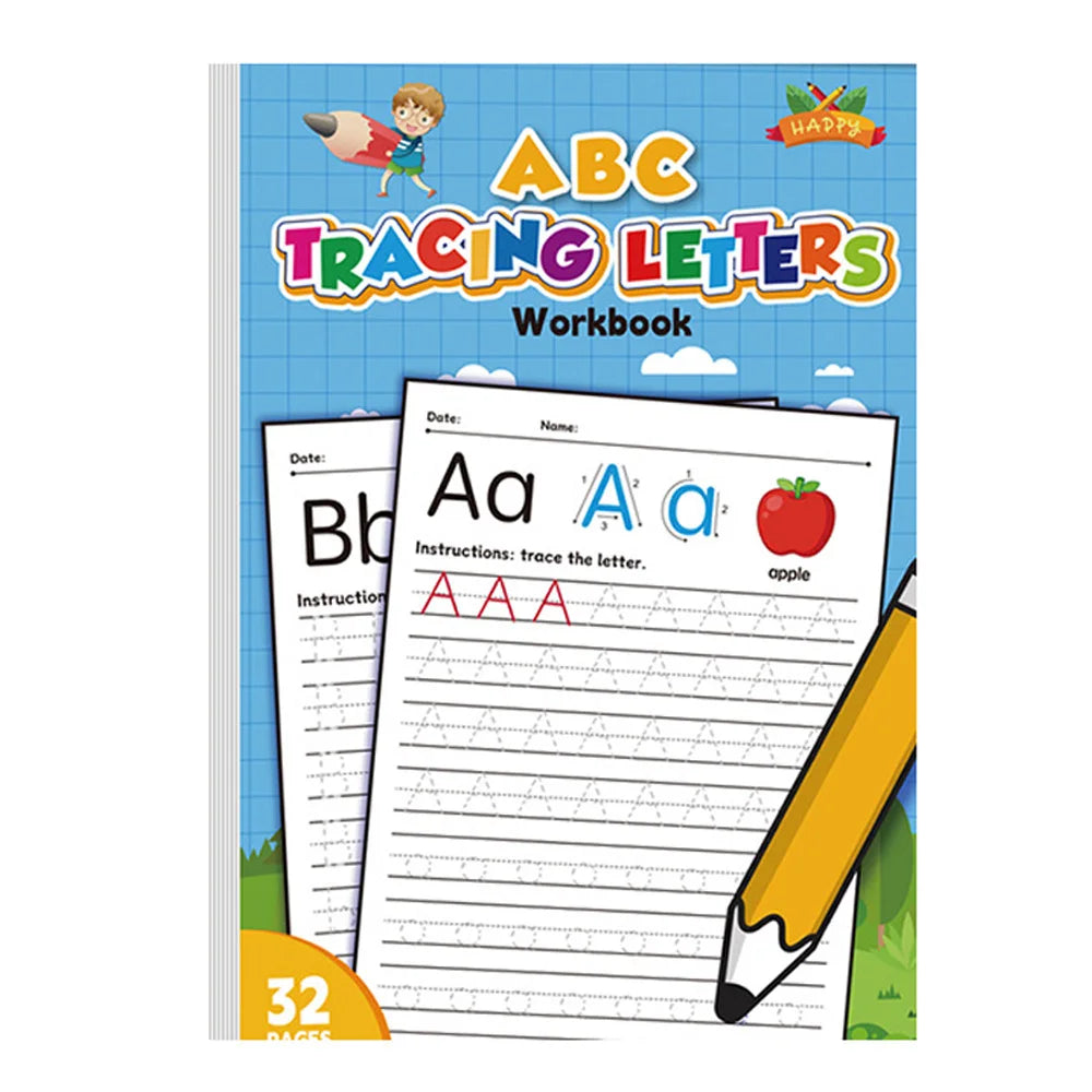 26 Alphabet Tracing Letter Workbook Handwriting Exercise Book for Preschool Children Letter Skills Development Calligraphy