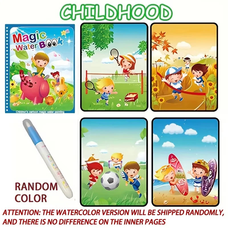 Reusable Water-Reveal Activity Book