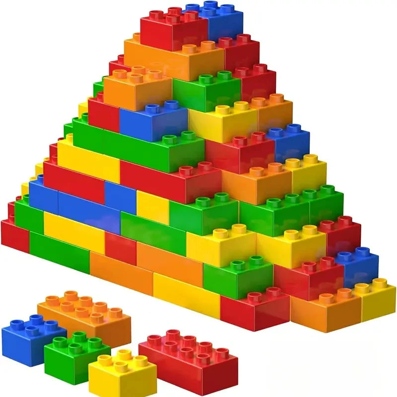 Building blocks large particles classic 100 basic bricks DIY puzzle toys children's toys holiday gifts parent-child interaction