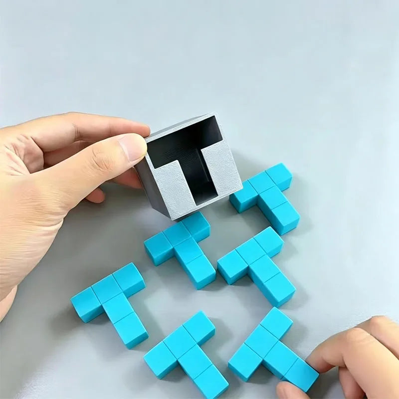 Logic 6T Puzzles Boxes Brain Teasers for Adults & Kids IQ Challenge Problem Solving Educational Satisfying 3D Printing Toys