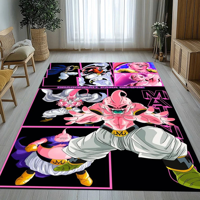 Anime D-Dragon Ball Game Cartoon Living Room Non-Slip Area Rug Soft Carpet for Bedroom Kids Playroom Sofa,Home Decor Doormat