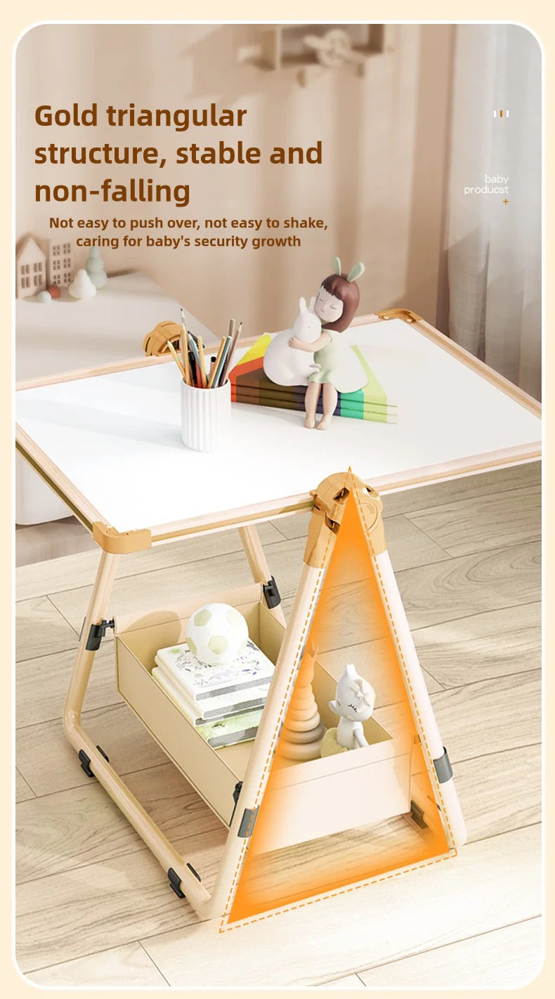 Children's drawing board, baby magnetic double-sided teaching, home small blackboard stand, colored graffiti, erasable writing w