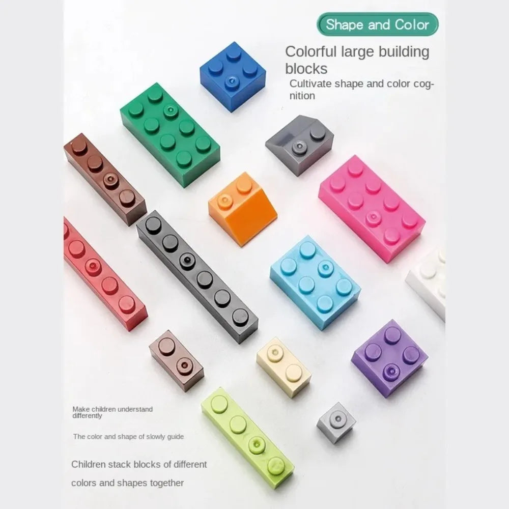 120/240PCS DIY Building Blocks Bulk Set City Classic Bricks Colorful Assembly Creative Toy Educational Interactive Toy for Kids
