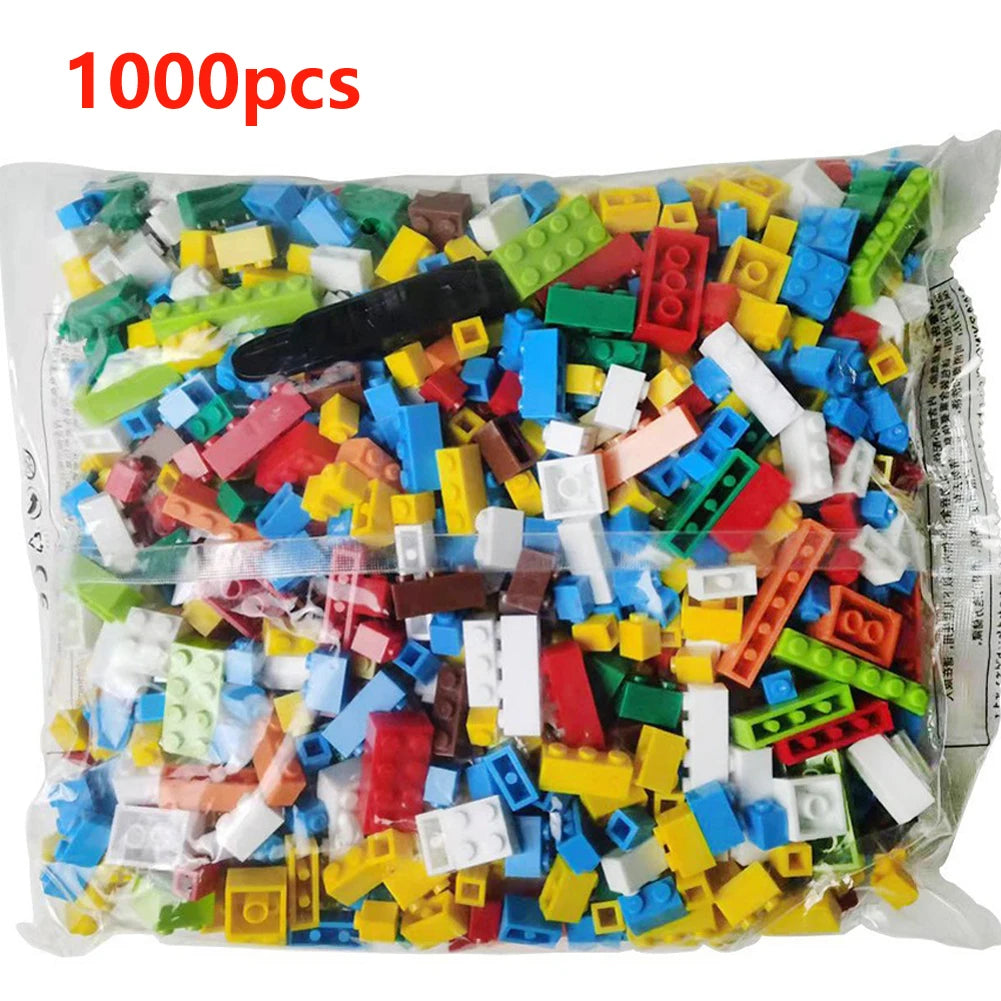 1000 DIY creative building blocks bulk set Urban Classic building blocks Assembled birthday gift children's educational toys