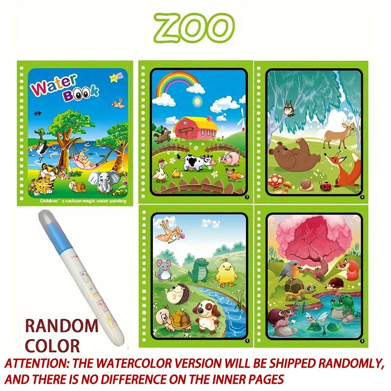 Reusable Water-Reveal Activity Book