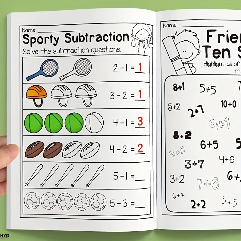 Interactive Math Workbook: Addition & Subtraction Activities