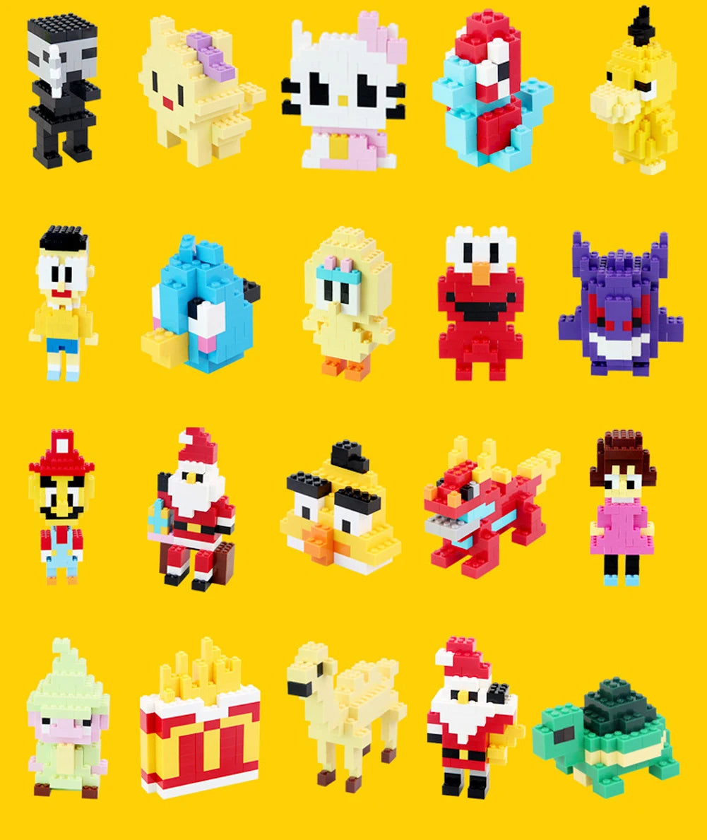 1000 DIY creative building blocks bulk set Urban Classic building blocks Assembled birthday gift children's educational toys