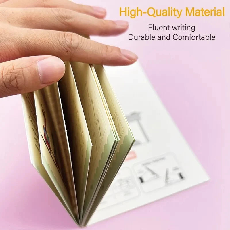 4Pcs Handwriting Workbooks Practice Copybook Magic Reusable Calligraphy Handwriting Tracing Practice Book for Kids Learning