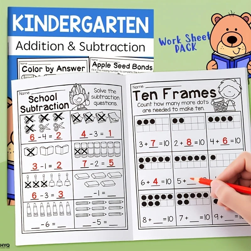 Interactive Math Workbook: Addition & Subtraction Activities