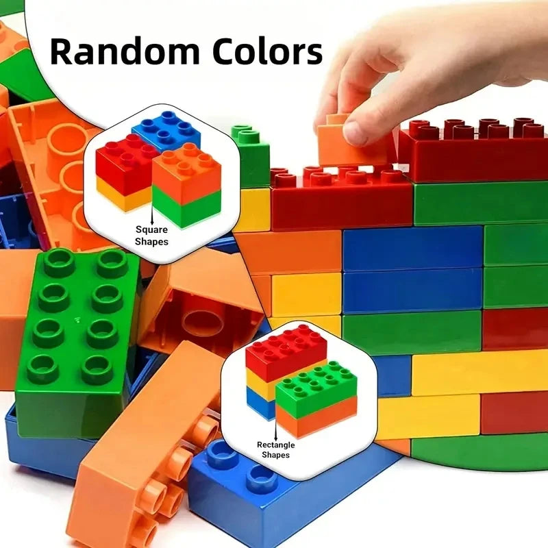 Building blocks large particles classic 100 basic bricks DIY puzzle toys children's toys holiday gifts parent-child interaction
