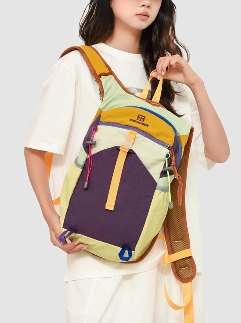 Fashionable Multifunctional Backpack, Contrasting Colors, Suitable for Travel Backpacks, Sports Backpacks, Hiking Backpacks, Etc