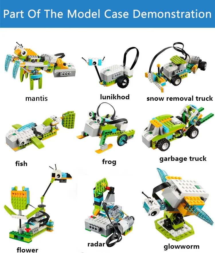 WeDo 2.0 Educational Functions Parts Compatible 45300 Core Set Building Blocks DIY Toys Christmas Gifts Charge Version