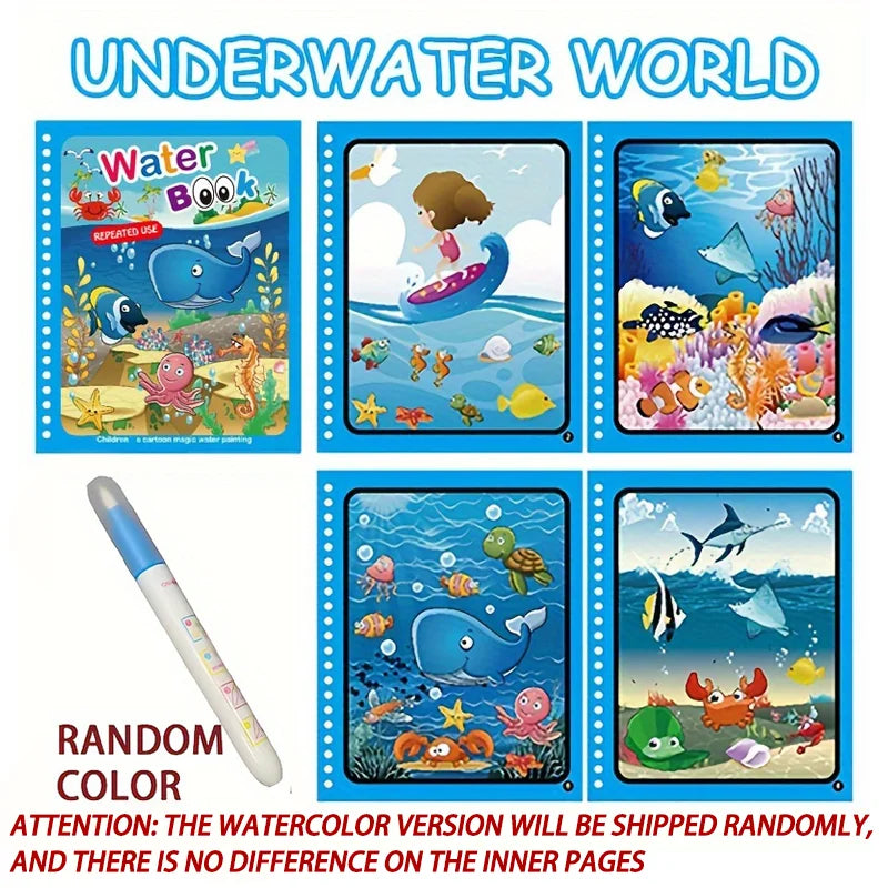 Reusable Water-Reveal Activity Book