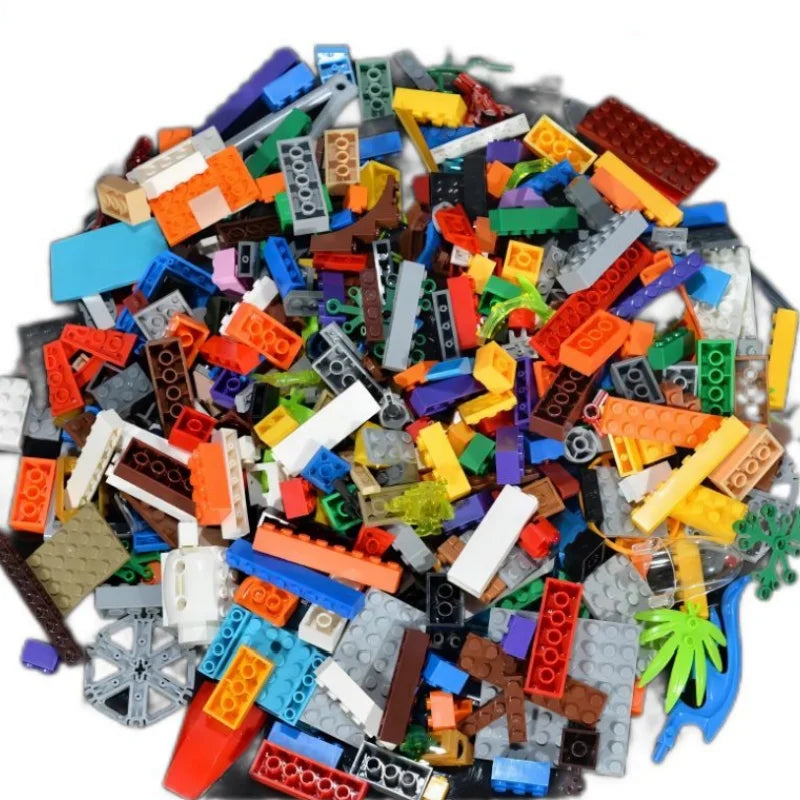 2500 Grams Random Bulk Building Blocks City Creative DIY Assembly Bricks Model Educational Kids Toys Compatible Brand