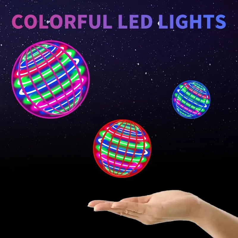 2026 Hover Ball Flying Spinner - Hand Gesture Control, LED Lights Boomerang Toy, Safe Durable Kids Fidget Toys