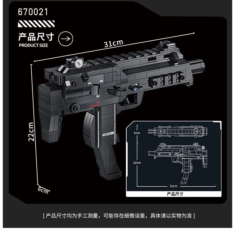 G18 Desert Eagle Military Series M1911 Pistol Gun Model Bricks Building Blocks Toys for Children Boy Kids Gifts