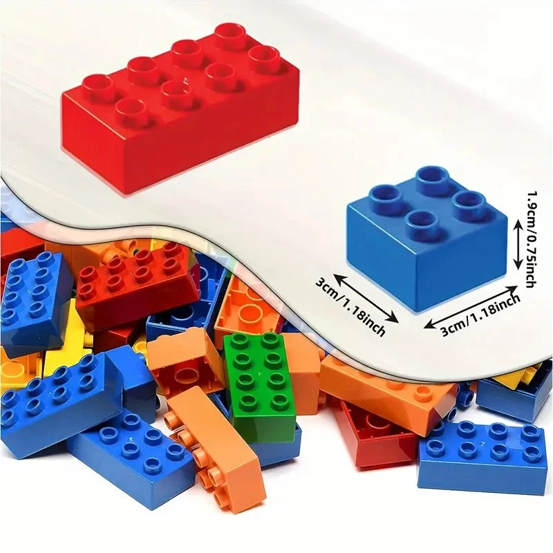 Building blocks large particles classic 100 basic bricks DIY puzzle toys children's toys holiday gifts parent-child interaction