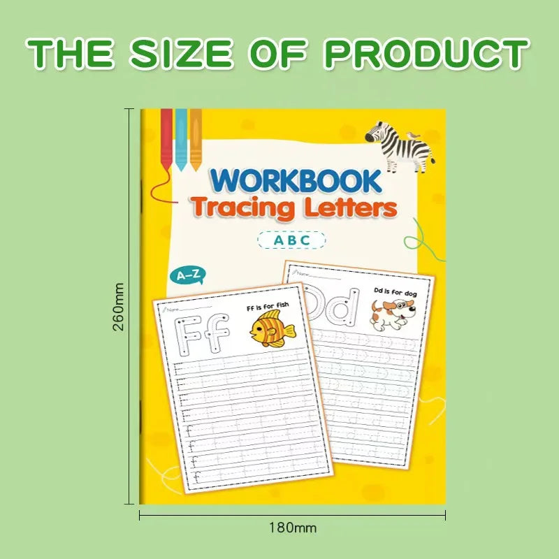 Alphabet Tracing Workbook — 32 Pages