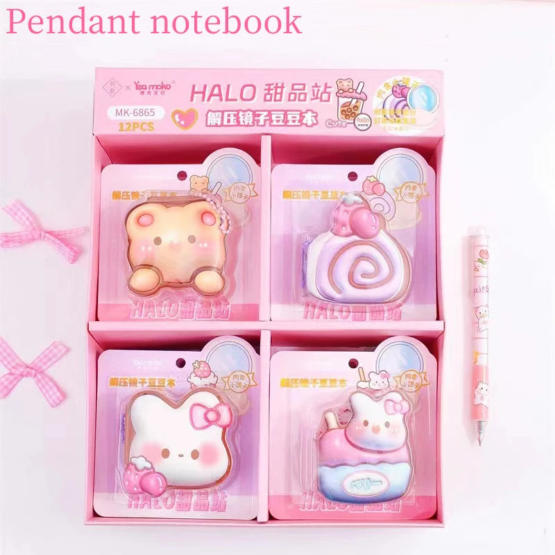 cute things kawaii Stationery back to school supplies gift for kids small Notepad Mini Portable Pendant Notebook Rabbit diary