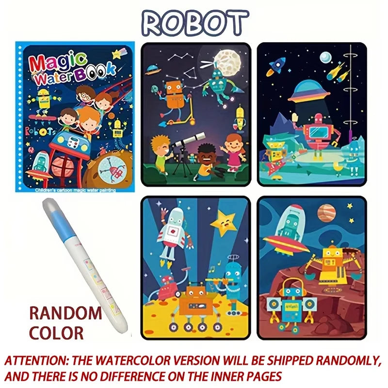 Reusable Water-Reveal Activity Book