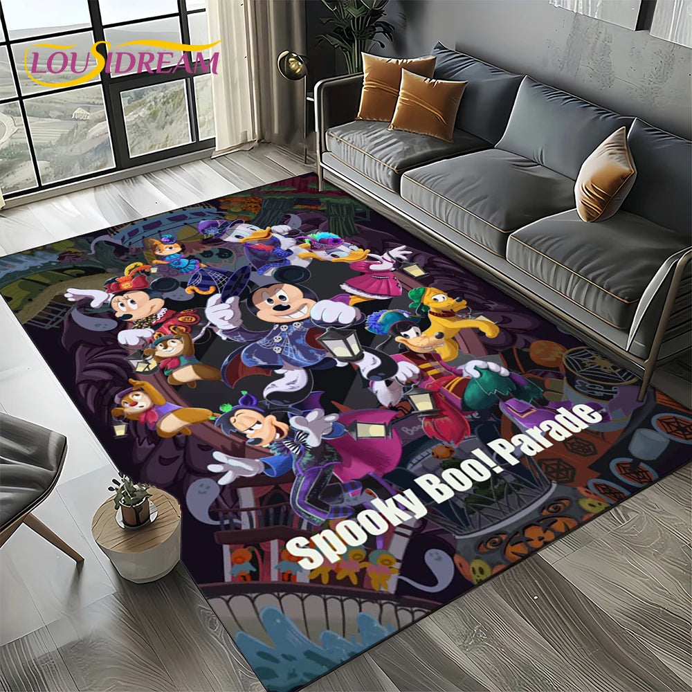 Mickey Minnie Mouse Donald Duck Cartoon Carpet Rug for Bedroom Living Room Home Sofa Decoration,kids Large Decor Floor Mat Gift