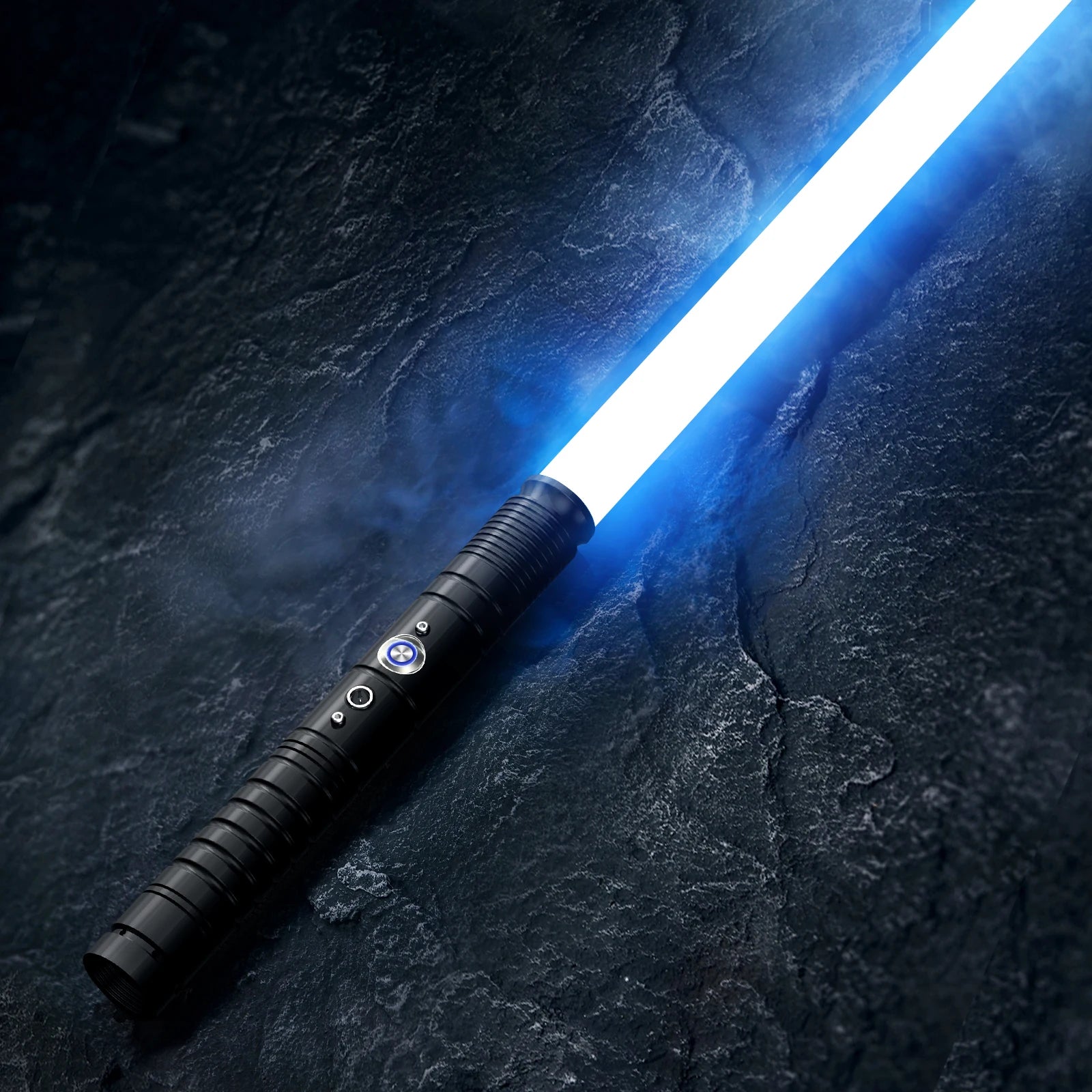 Lightsaber For Children Adults, USB Rechargeable Lightsabers With 7 Colours And Sound Effects, Sword With Black Metal Handle