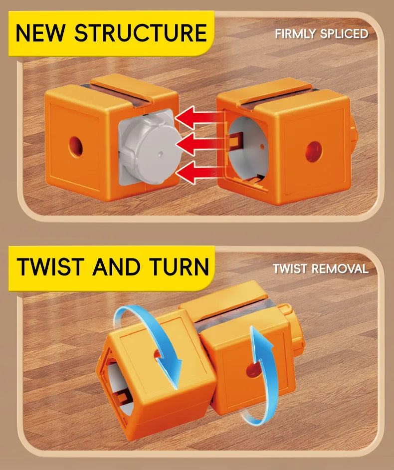 Magnetic Train Set DIY 3D Cube Track Electric Train Set for Kids Flexible Magnet Track Car Toy Stem Learning Building Cube Gift
