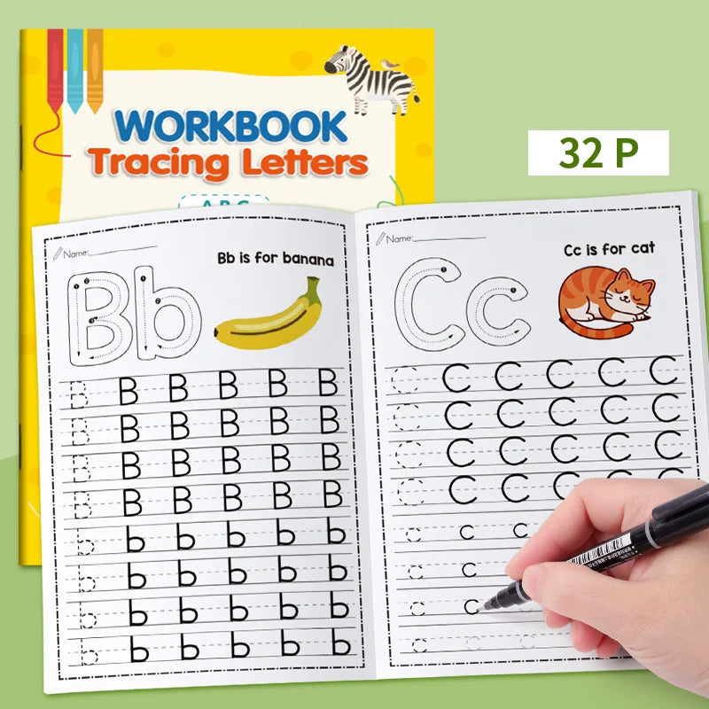 Alphabet Tracing Workbook — 32 Pages
