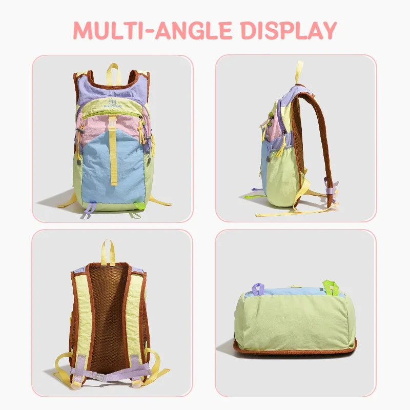 Fashionable Multifunctional Backpack, Contrasting Colors, Suitable for Travel Backpacks, Sports Backpacks, Hiking Backpacks, Etc