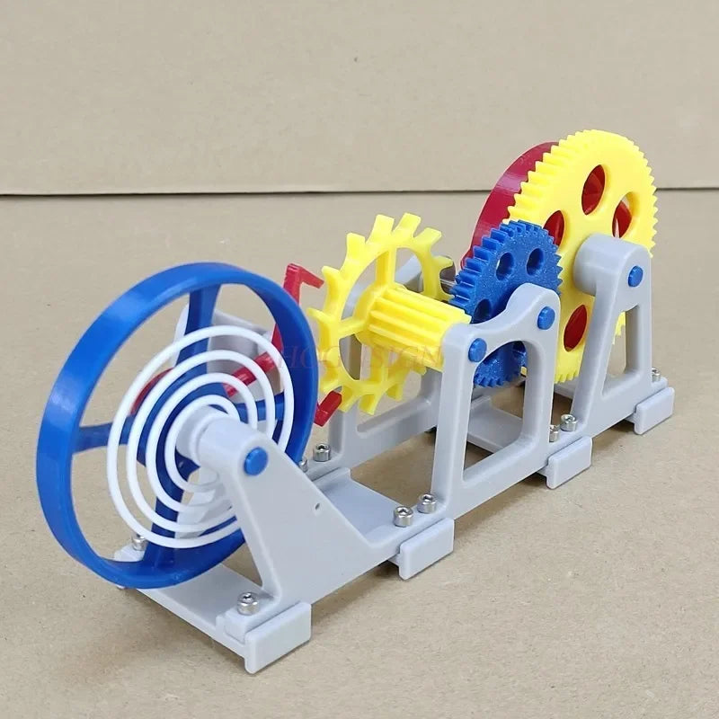Flying Tourbillon Principle Model kit Dismantling mechanical watch Clockwork-powered escapement balance 3D printed DIY STEM toys
