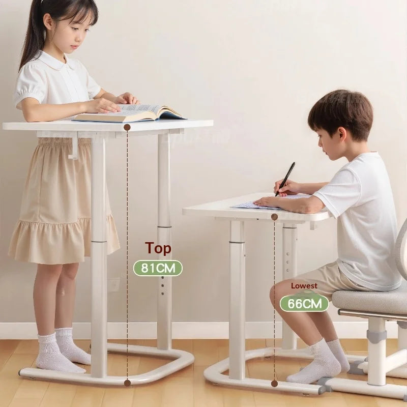 Kids Table and Chair Set Montessori Wooden Adjustable Height Study Play Activity Desk Classroom Storage Drawer Table for Kids