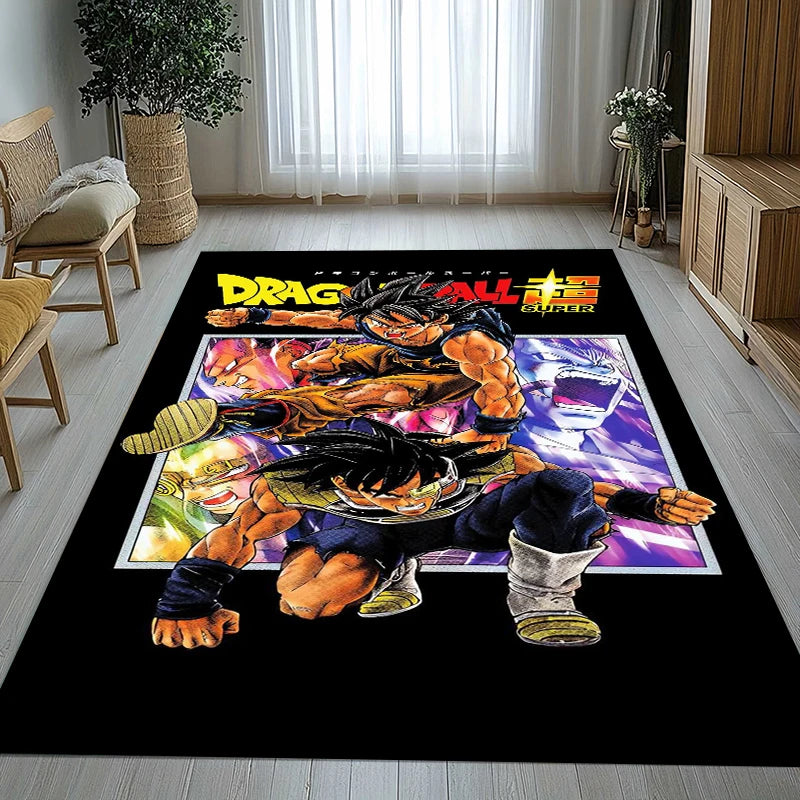 Anime D-Dragon Ball Game Cartoon Living Room Non-Slip Area Rug Soft Carpet for Bedroom Kids Playroom Sofa,Home Decor Doormat