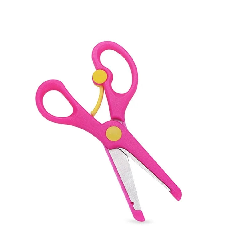 1PCS Mini Scissors Kawaii Stationery Crafts Kids DIY Plastic Scissors Student Child Craft Supplies Cute Kindergarten Supplies