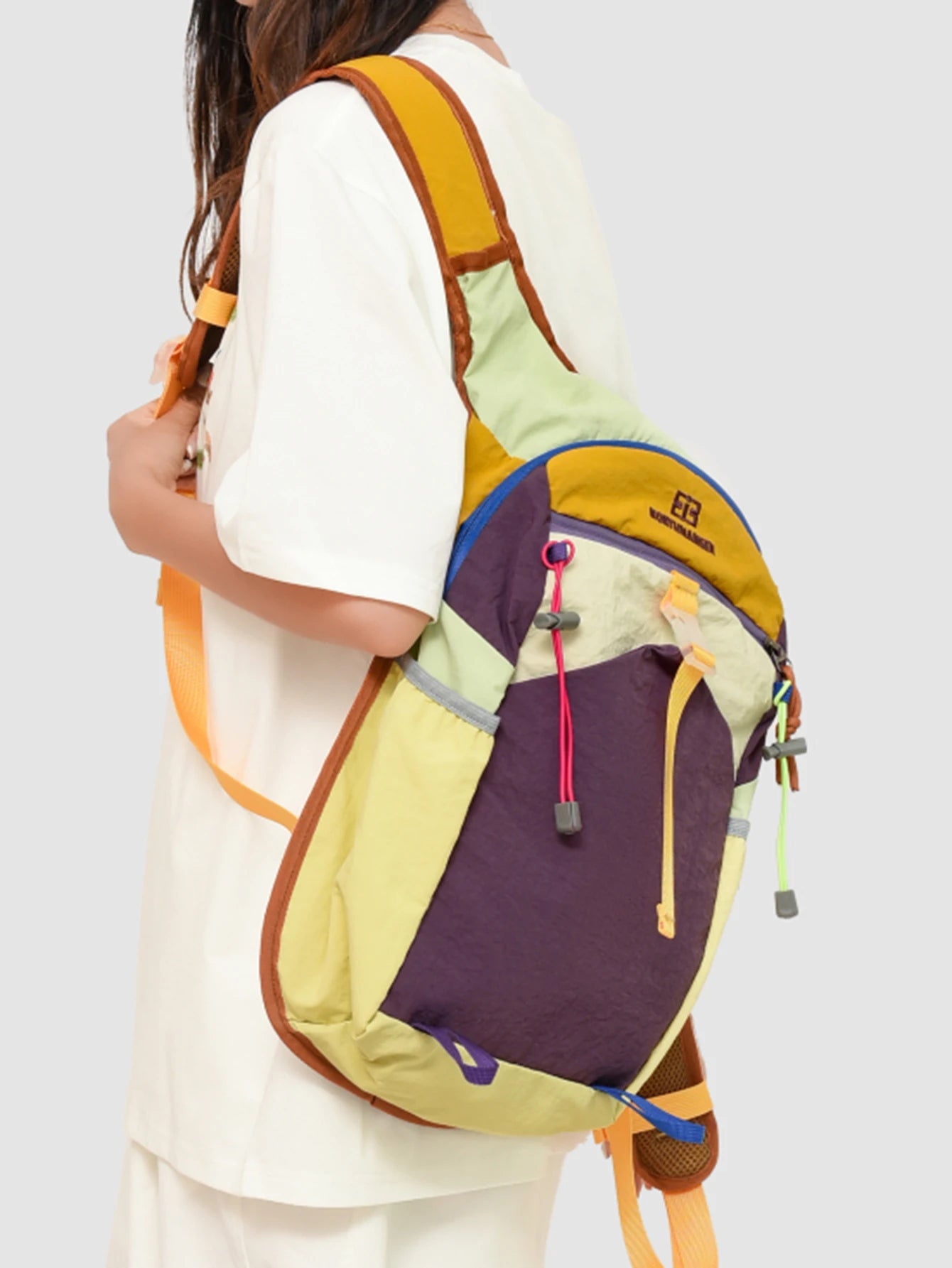 Fashionable Multifunctional Backpack, Contrasting Colors, Suitable for Travel Backpacks, Sports Backpacks, Hiking Backpacks, Etc