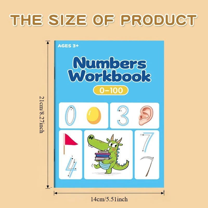 Number Tracing Workbook: 0–100 Practice for Kids