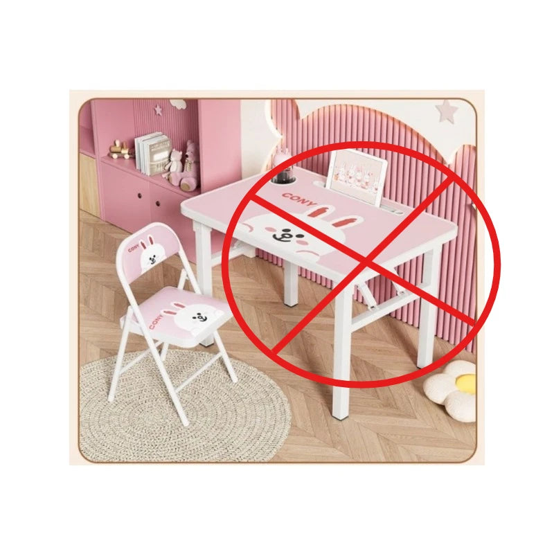 Desk simple household writing table children's homework desk chair set folding simple study table