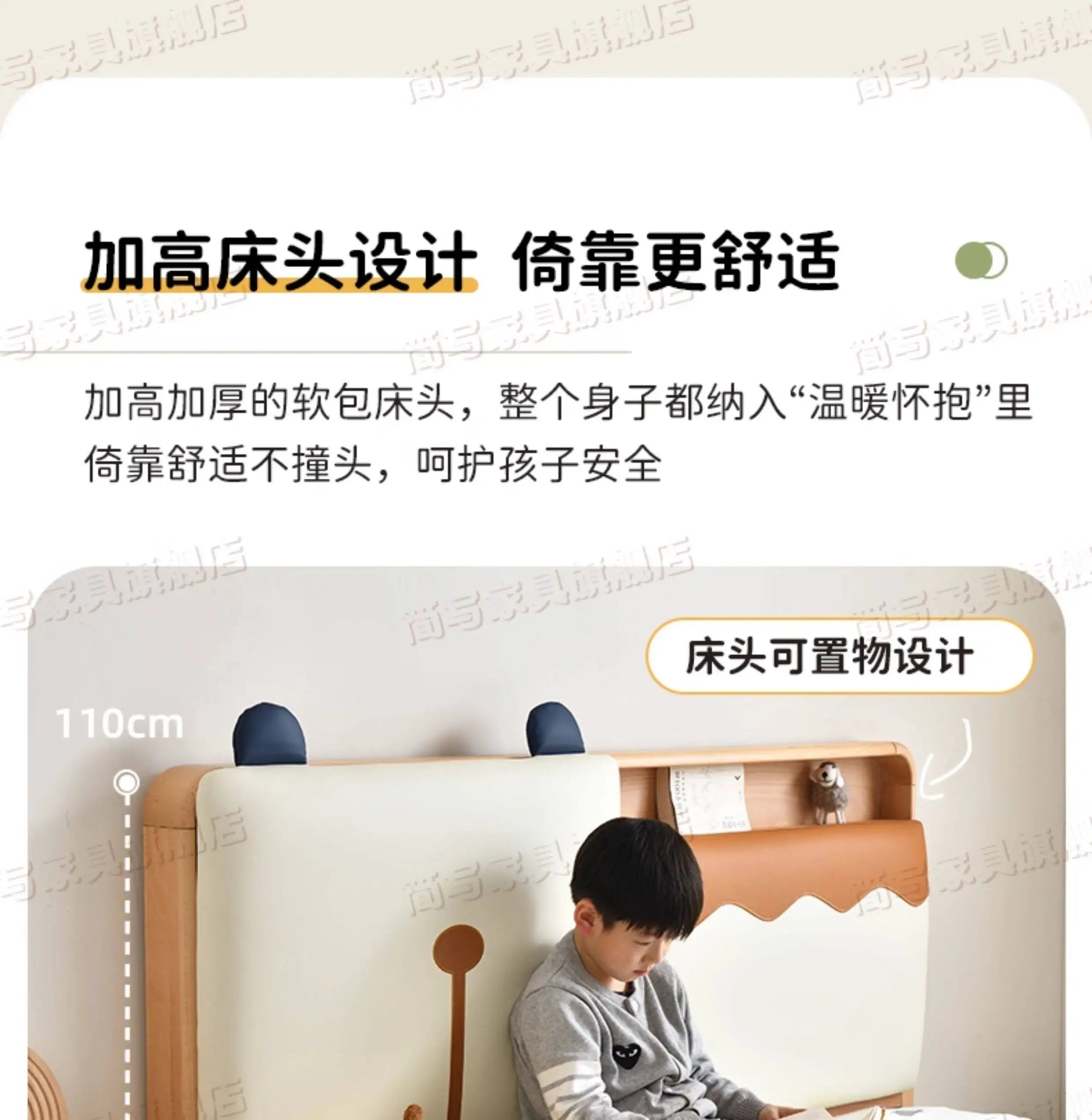 150x200cm Kids Bed 2 People Frame Bedside Table Queen Size Children Bed 2 People Modern Wooden Design Bedroom Furniture Sets
